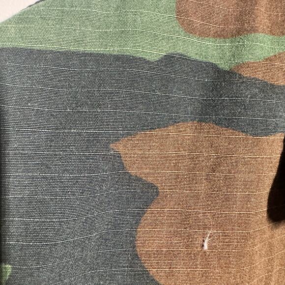 Military Woodland Camouflage Hot Weather Coat Men M Reg Green Rip Stop Pocket - Picture 10 of 13